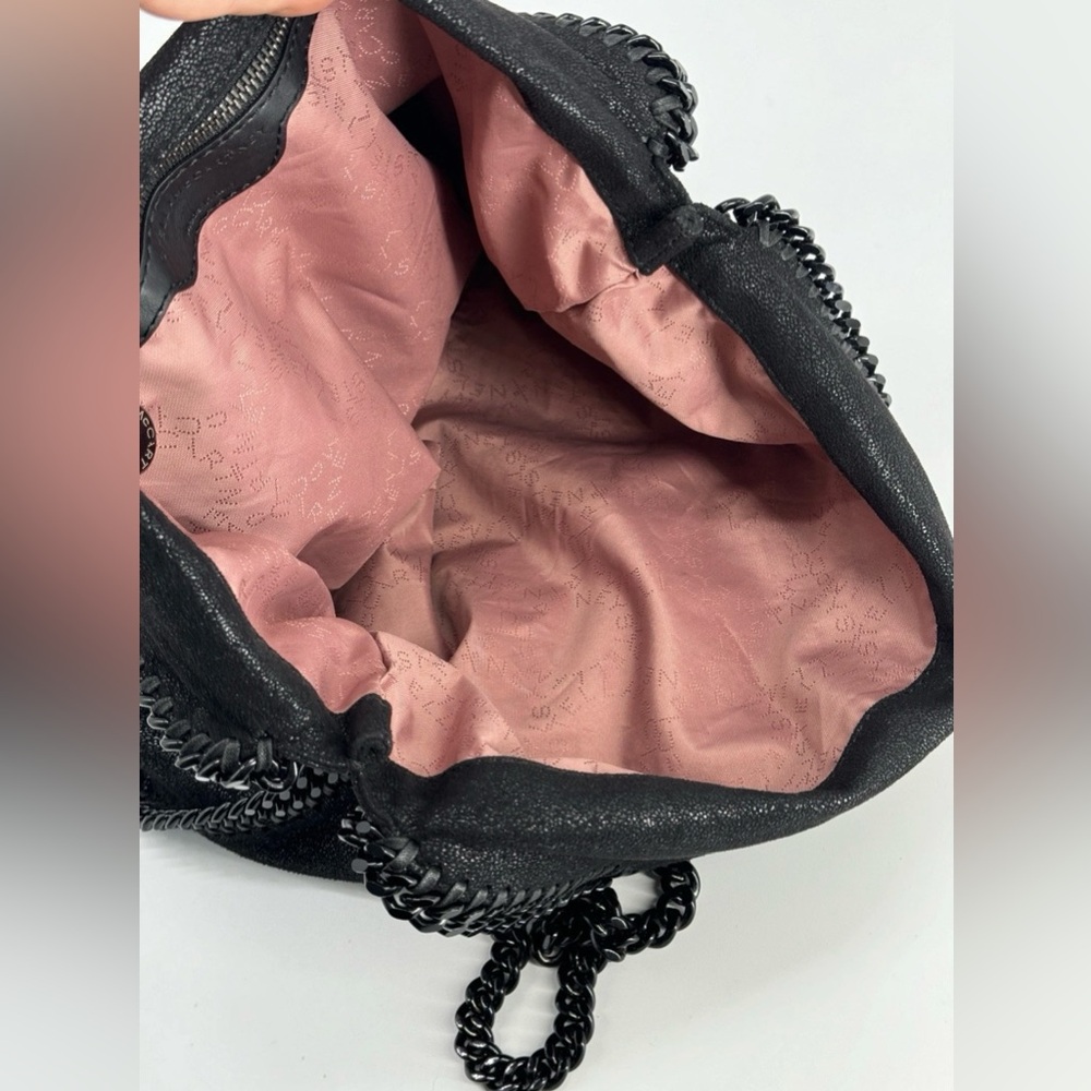 Stella McCartney Black Falabella Fold Over bag - Picture 5 of 5